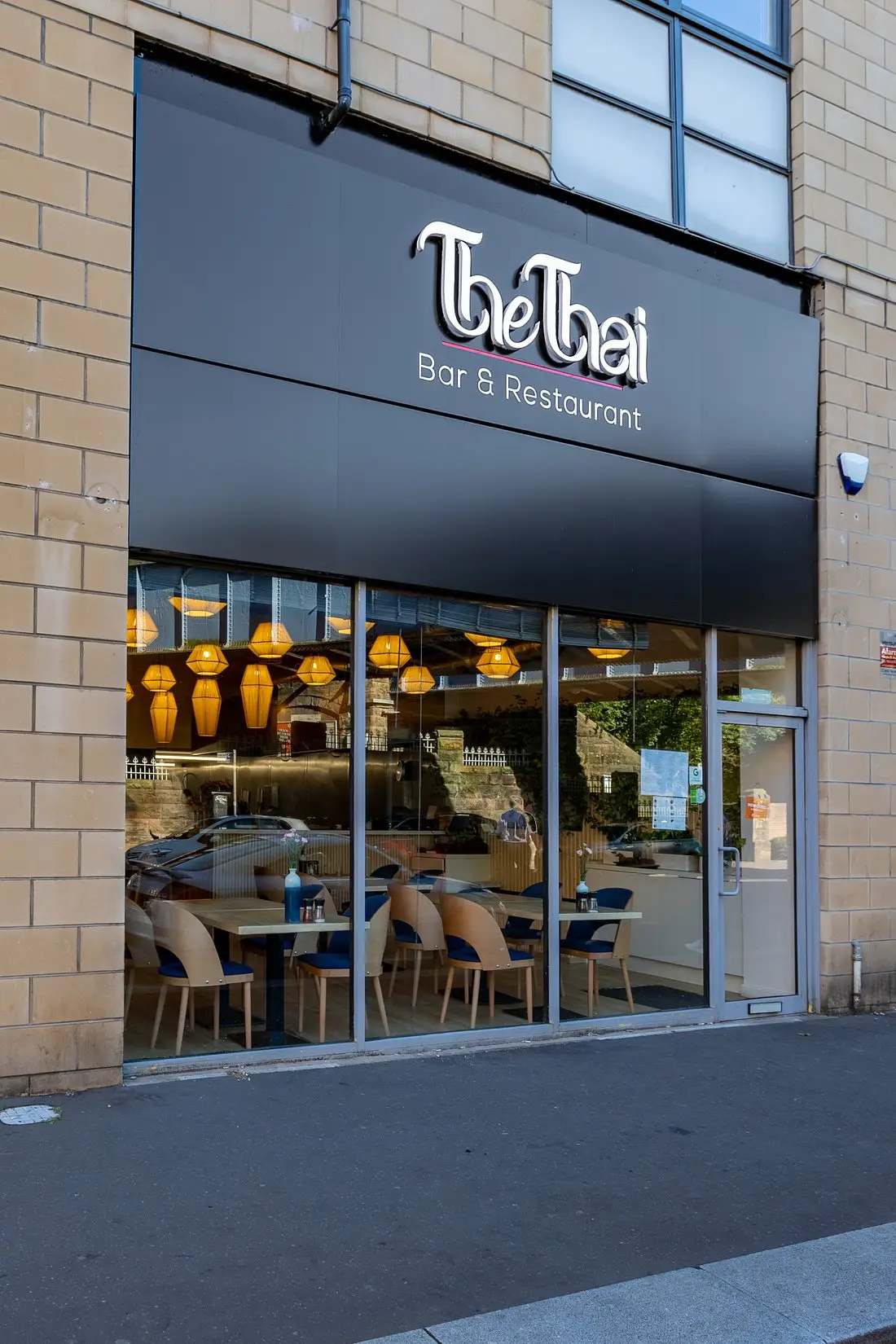 The Thai restaurant frontage on Kilmarnock Road, Shawlands